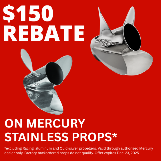 $150 Rebate on Stainless Props
